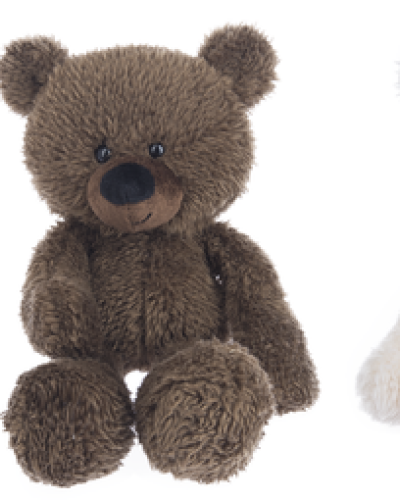 <p>This little fuzzy handful is plenty big enough to "bear" your message of love and cheer! Lightweight super-soft and cuddly teddy has the cutest half-smile, and features a beanbag bottom to sit upright.</p>